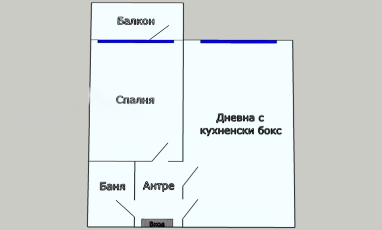 Двустаен апартамент в ж.к. Красна поляна 3 снимка 64250