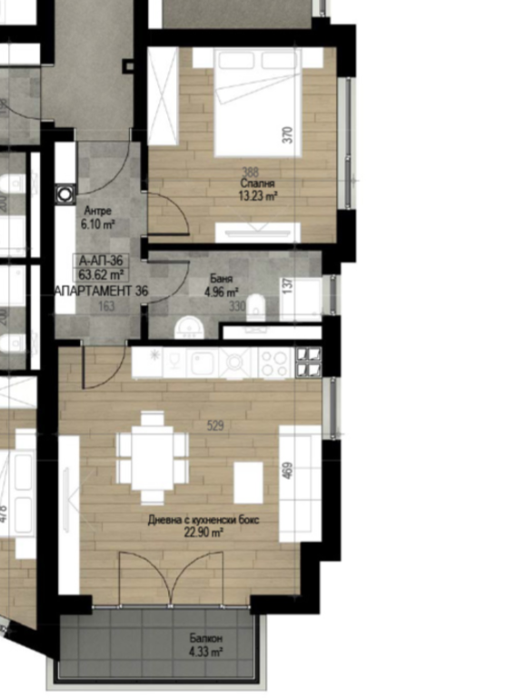 one-badroom apartment image 70969