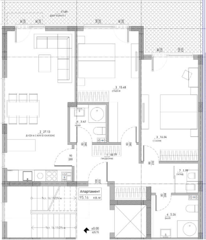 Three-room apartment