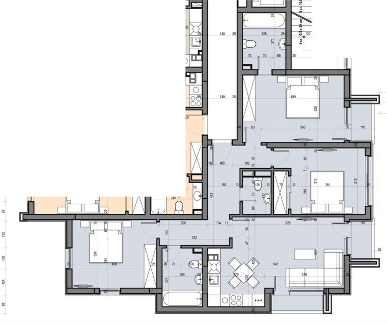 three-bedroom apartment image 71228