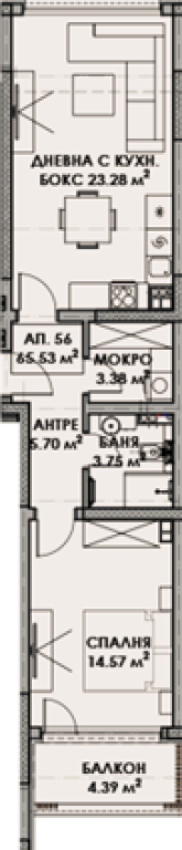 one-badroom apartment image 71775