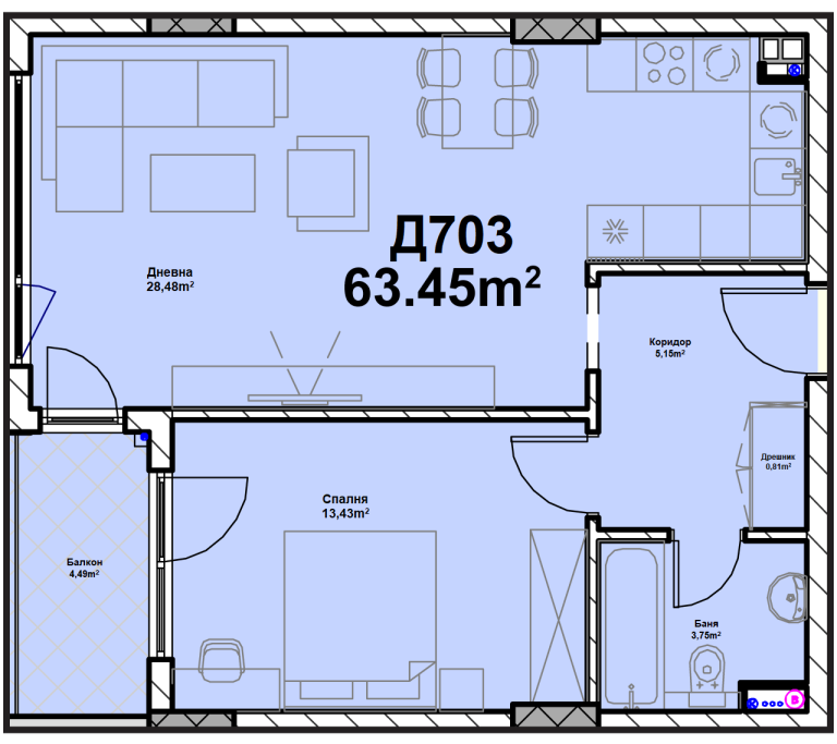 one-badroom apartment image 71774