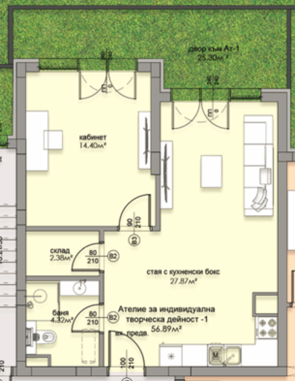 one-badroom apartment image 73168