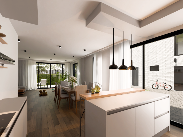 Two-storey house in a complex of 3 houses UNDER CONSTRUCTION in the village of Lozen image 75926