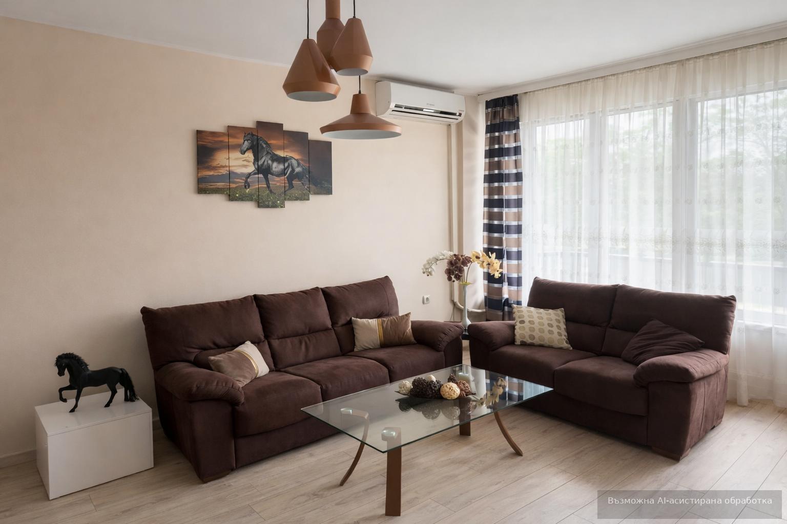 Three-room apartment for rent in the Mladezhki Halm neighborhood