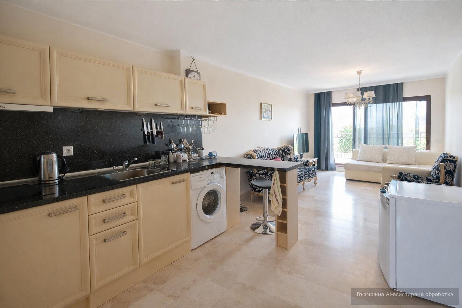 One-bedroom apartment in Kranevo, Varna region!