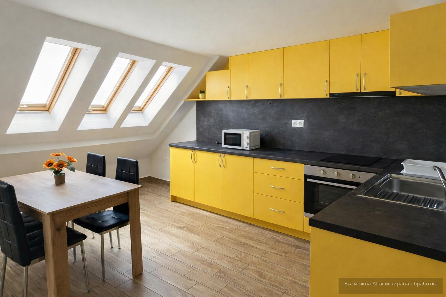 Modern three-room apartment in the city center area