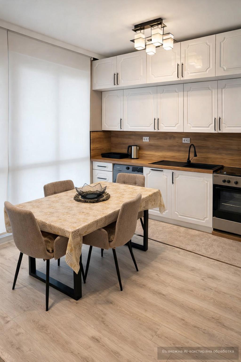 One-bedroom apartment in a gated complex in the Hristo Smirnenski neighborhood.