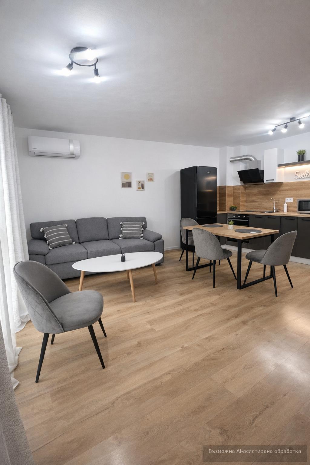 Stylish one-bedroom apartment in a gated complex in the Hristo Smirnenski district.