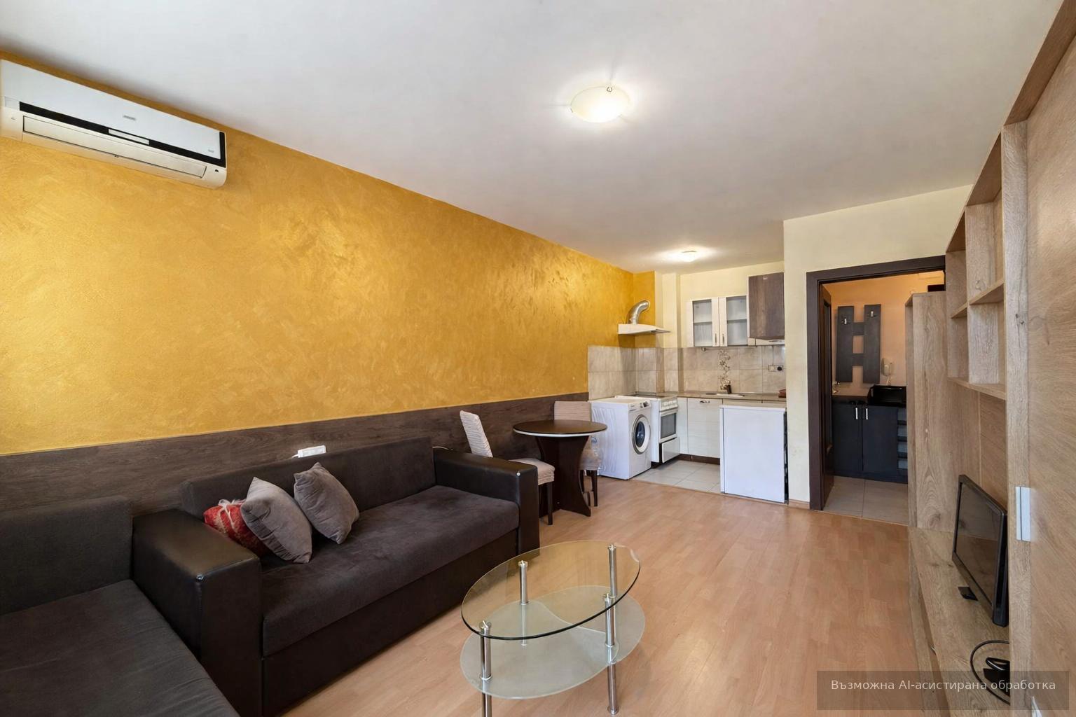 One-bedroom apartment in a gated complex in the Hristo Smirnenski neighborhood.