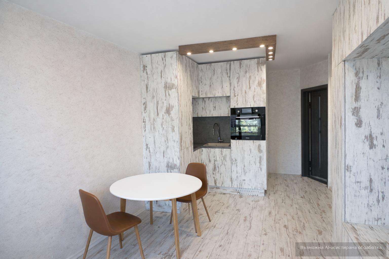 Modern one-room apartment in the city center area.