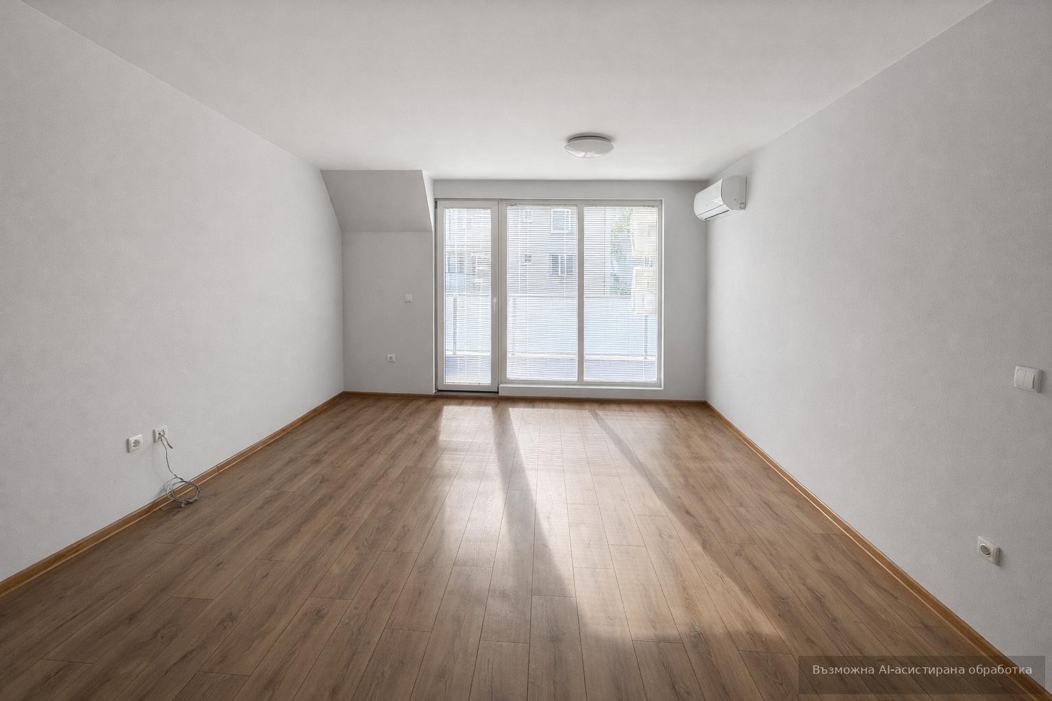 Unfurnished two-room apartment in the Center area