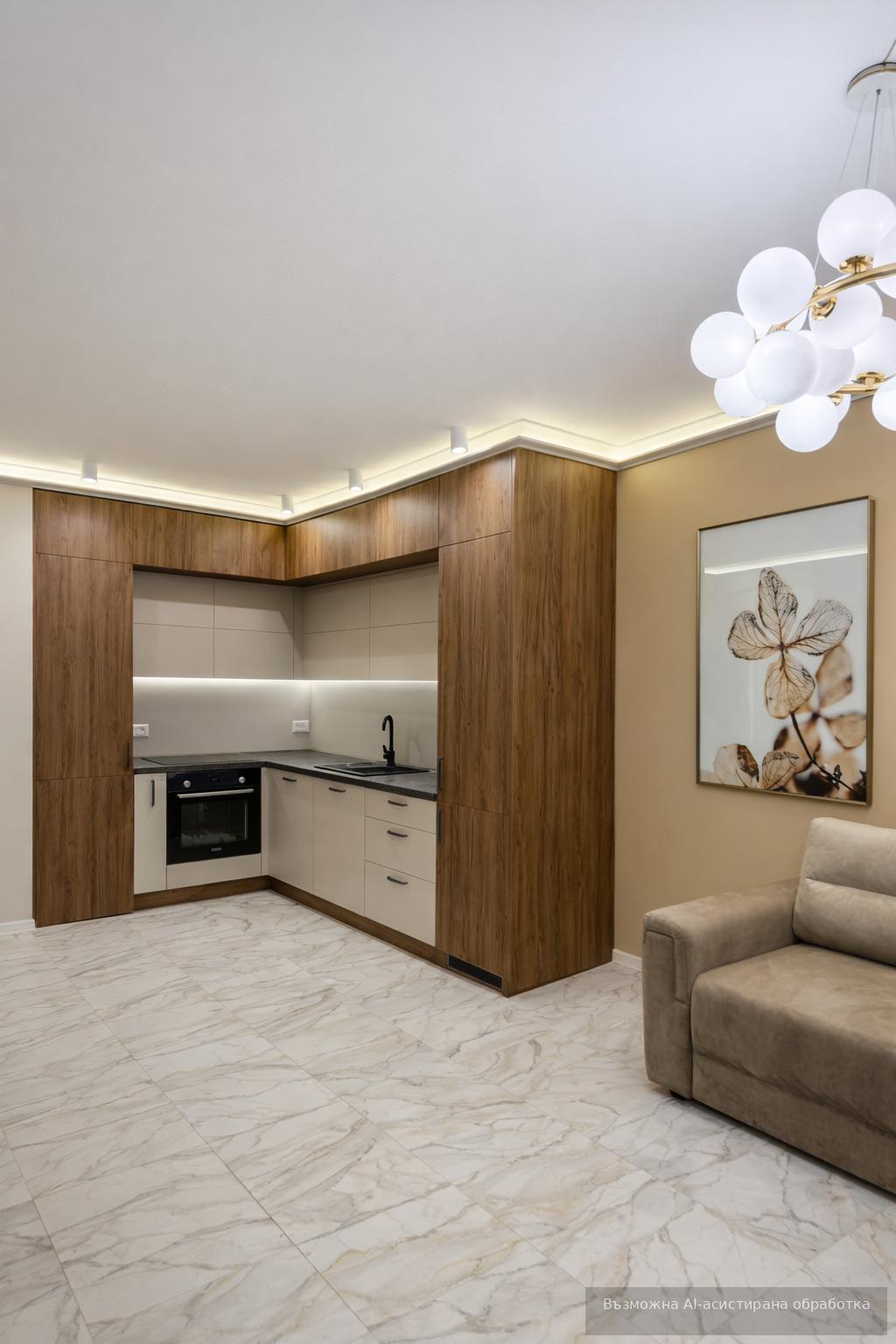 Stylishly furnished two-room apartment in the Hristo Smirnenski district