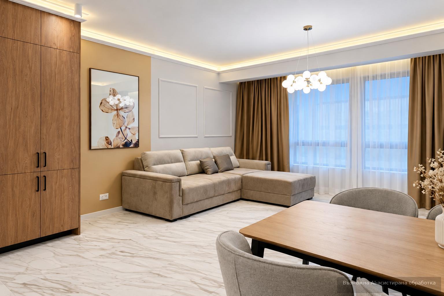 Stylishly furnished two-room apartment in the Hristo Smirnenski district image 1