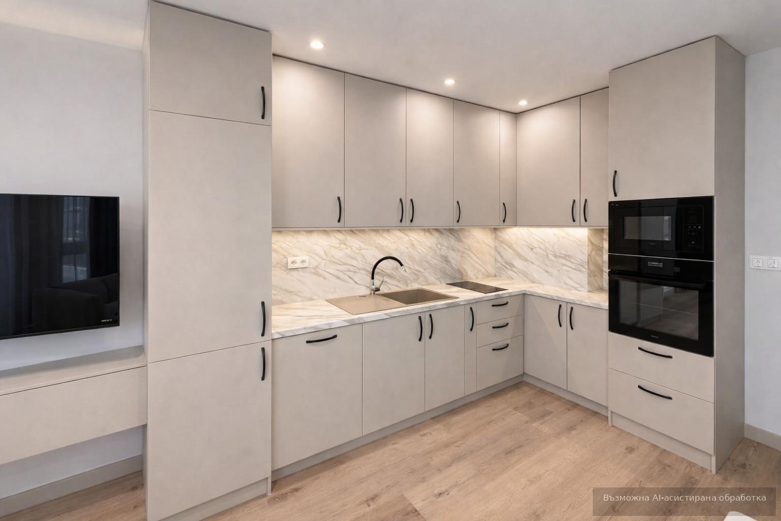 Luxury 3-room apartment in Trakia residential district / Building maintenance fees, internet, and TV included!
